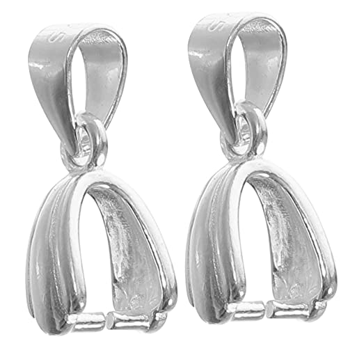 AUTSUPPL 2 Stück Sterling Silber Anhängerverschluss DIY Schmuckverbindung für und Armbänder Installieren Leicht und Langlebig für Kreative Schmuckprojekte von AUTSUPPL