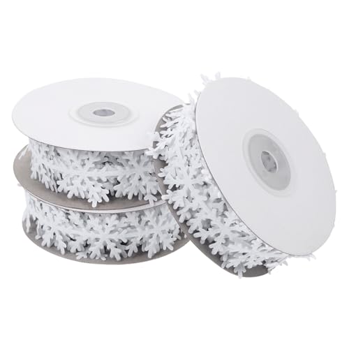 AUTSUPPL 2 Stück Teiliges Weihnachtsgeschenkband Schneeflockenmuster Weiß Dekoratives Geschenkband für DIY Basteln Geschenkverpackung Festliche Weihnachtsdeko Zubehör AUTSUPPL 2 Stück Teiliges Weihnachtsgeschenkband Schneeflockenmuster Weiß Dekoratives Geschenkband für DIY Basteln Geschenkverpackung Festliche Weihnachtsdeko Zubehör von AUTSUPPL