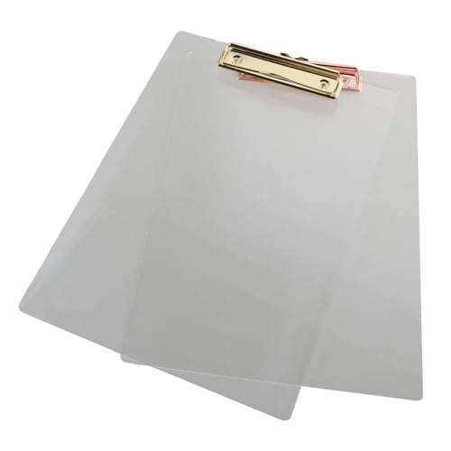 AUTSUPPL 2 Stück Transparentes Clipboard mit Stabilem Clip Leichter und Schlanker Dokumentenhalter für Büro Schule Pflegekräfte Sicherer Halt für Flache Übersichtliche Arbeitsflächen AUTSUPPL 2 Stück Transparentes Clipboard mit Stabilem Clip Leichter und Schlanker Dokumentenhalter für Büro Schule Pflegekräfte Sicherer Halt für Flache Übersichtliche Arbeitsflächen von AUTSUPPL