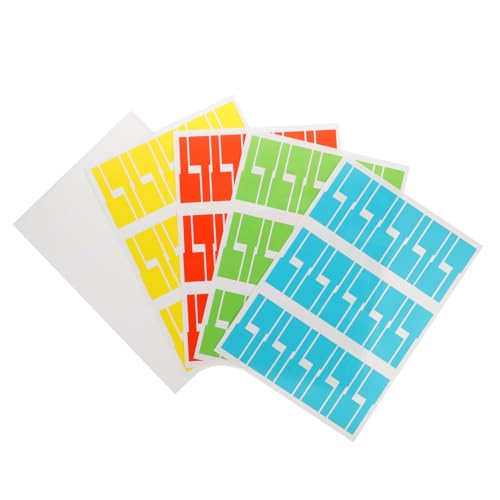 AUTSUPPL 20 Blatt Selbstklebende Netzwerkkabel etiketten Flexible Kabelmarker in Gelb Weiß Rot Blau Grün Reißfest Beschriftbar für Büro Schule und Haushalt AUTSUPPL 20 Blatt Selbstklebende Netzwerkkabel etiketten Flexible Kabelmarker in Gelb Weiß Rot Blau Grün Reißfest Beschriftbar für Büro Schule und Haushalt von AUTSUPPL