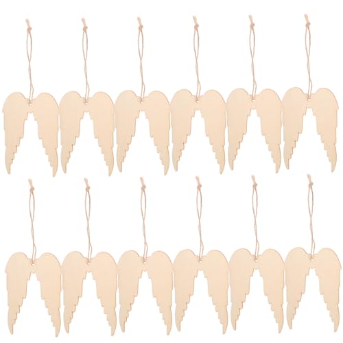 AUTSUPPL 20 Stück Flügel Bastelanhänger Ornamente Weihnachtsdekorationen Geschenkanhänger Partyzubehör Projekte Engel Ornamente Geburtstagsflügel Hochzeitsflügel Ausschnitte AUTSUPPL 20 Stück Flügel Bastelanhänger Ornamente Weihnachtsdekorationen Geschenkanhänger Partyzubehör Projekte Engel Ornamente Geburtstagsflügel Hochzeitsflügel Ausschnitte von AUTSUPPL