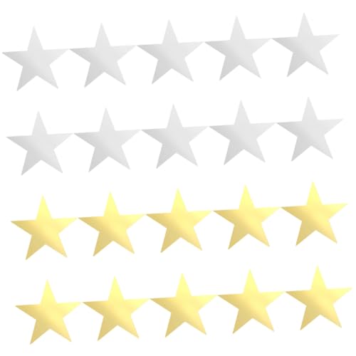 AUTSUPPL 20 Stück Teiliges Beidseitige Stern Papier-deko in Gold und Silber DIY Bastelpapier für Party Klassenzimmerdekoration Vielseitige Wand Tafelverzierung für Schule und Feier AUTSUPPL 20 Stück Teiliges Beidseitige Stern Papier-deko in Gold und Silber DIY Bastelpapier für Party Klassenzimmerdekoration Vielseitige Wand Tafelverzierung für Schule und Feier von AUTSUPPL