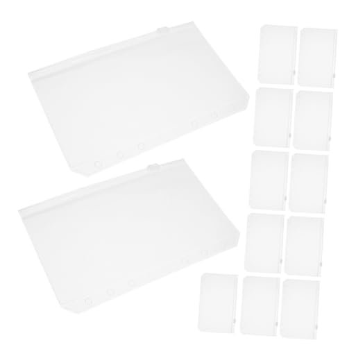 AUTSUPPL 20 Stück Teiliges Binder Einsteckfach Transparente Kunststoffhüllen mit Reißverschluss Wiederverwendbare Organizer Taschen für Budget Karten Belege Kompatibel mit Ringbuchplaner AUTSUPPL 20 Stück Teiliges Binder Einsteckfach Transparente Kunststoffhüllen mit Reißverschluss Wiederverwendbare Organizer Taschen für Budget Karten Belege Kompatibel mit Ringbuchplaner von AUTSUPPL