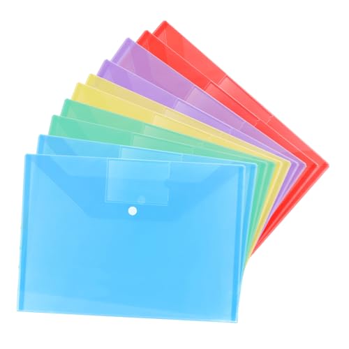 AUTSUPPL 20 Stück Teiliges Dokumentenhüllen mit Knopfverschluss Bunte File Folder für Büro Schule und Reise Sichere Aufbewahrung und Einfache Organisation von Dokumenten und Papieren von AUTSUPPL