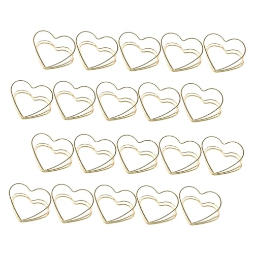 AUTSUPPL 20 Stück Teiliges Metall Memo Clips in Herzform Doppellagige Kreative Notizhalter in Gold Vielseitig als Kartenhalter für Hochzeit Geburtstag Büro und Partydekorationen Geeignet AUTSUPPL 20 Stück Teiliges Metall Memo Clips in Herzform Doppellagige Kreative Notizhalter in Gold Vielseitig als Kartenhalter für Hochzeit Geburtstag Büro und Partydekorationen Geeignet von AUTSUPPL