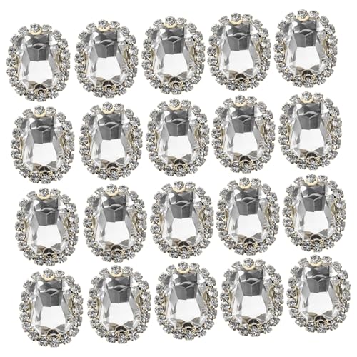 AUTSUPPL 20 Stück Teiliges zum Aufnähen Glas Strasssteine Weiß für DIY Kleidung Schmucksteine Textilien Kleidungszubehör Handgefertigt Robust Langlebig Vielseitig für Hochzeitsschmuck AUTSUPPL 20 Stück Teiliges zum Aufnähen Glas Strasssteine Weiß für DIY Kleidung Schmucksteine Textilien Kleidungszubehör Handgefertigt Robust Langlebig Vielseitig für Hochzeitsschmuck von AUTSUPPL