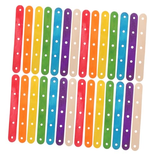 AUTSUPPL 200 Stück Farbige Eisstiele: Regenbogen-eisstiele Aus Holz Mit Löchern Zum Basteln, Modellbau, Für Kreative Projekte Von Kindern Und Erwachsenen AUTSUPPL 200 Stück Farbige Eisstiele: Regenbogen-eisstiele Aus Holz Mit Löchern Zum Basteln, Modellbau, Für Kreative Projekte Von Kindern Und Erwachsenen von AUTSUPPL