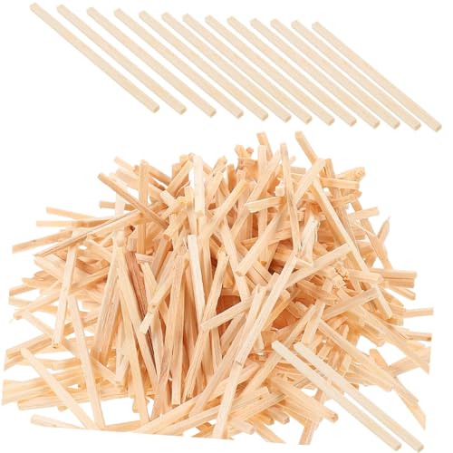 AUTSUPPL 2000Stücke DIY Holzstäbe für Robuste und Langlebige Bastelmaterialien für Kreative Handwerksprojekte für Lernzubehör und Pädagogische Aktivitäten von AUTSUPPL