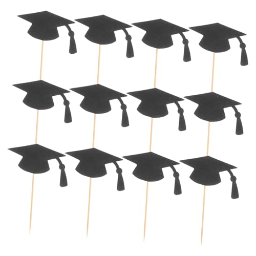 AUTSUPPL 24 Stück Teiliges Graduation Cake Topper Doktorhut Tortendeko Vielseitige Abschlussfeier Picks Einfache Anwendung für Schulabschluss und Partydekoration AUTSUPPL 24 Stück Teiliges Graduation Cake Topper Doktorhut Tortendeko Vielseitige Abschlussfeier Picks Einfache Anwendung für Schulabschluss und Partydekoration von AUTSUPPL
