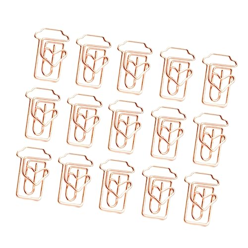 AUTSUPPL 24Stücke Kaffeetasse Geformte Büroklammern im Roségold Design Stylische Clips für Büro und Schule Kreative Geschenkauswahl für Notizen und Dokumente AUTSUPPL 24Stücke Kaffeetasse Geformte Büroklammern im Roségold Design Stylische Clips für Büro und Schule Kreative Geschenkauswahl für Notizen und Dokumente von AUTSUPPL