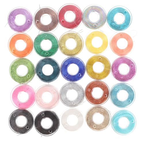 AUTSUPPL 25 Stück Teiliges Farbiges Stickgarn aus Strapazierfähigem Polyester für DIY Kreuzstich und Handarbeiten Vielseitig Verwendbar für Armbänder Quasten und Bastelprojekte von AUTSUPPL