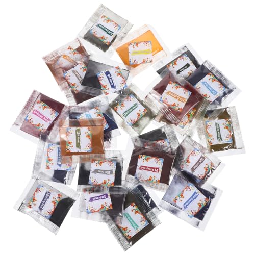 AUTSUPPL 26 Stück Teiliges Tie dye Pigment Bunte Textilfarben Pulver für DIY Batik Waschfestes Farbpulver Ungiftig für Erwachsene Kreative Stoffgestaltung und Bastelprojekte von AUTSUPPL