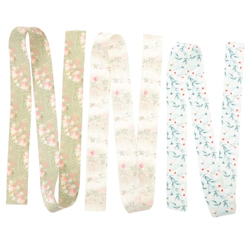 AUTSUPPL 3 Rollen Schleifenband mit Drahtkante Breit Farbenfrohes Geschenkverpackungsband für Hochzeit DIY Dekoration und Blumenstrauß Langlebig und Formstabil von AUTSUPPL