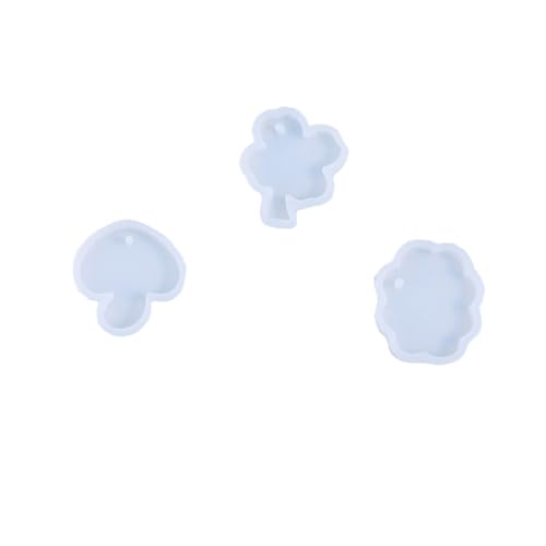 AUTSUPPL 3 STÜCKE Teiliges Silikon Anhänger Formen mit Pilz Kleeblatt Wolke Motiven Flexible Langlebige DIY Gießformen für Schmuckherstellung Wiederverwendbar und Einfach zu Reinigen AUTSUPPL 3 STÜCKE Teiliges Silikon Anhänger Formen mit Pilz Kleeblatt Wolke Motiven Flexible Langlebige DIY Gießformen für Schmuckherstellung Wiederverwendbar und Einfach zu Reinigen von AUTSUPPL