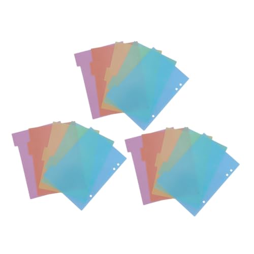 AUTSUPPL 3 Sätze Register Trennblätter mit Löchern Bunte Binder Organizer Tabs für Planer Bürobedarf und Dokumenten organizer Praktische Trennblätter für Notebooks und Ordner AUTSUPPL 3 Sätze Register Trennblätter mit Löchern Bunte Binder Organizer Tabs für Planer Bürobedarf und Dokumenten organizer Praktische Trennblätter für Notebooks und Ordner von AUTSUPPL