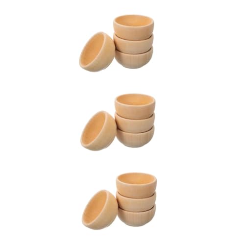 AUTSUPPL 3 Sätze Unbemalte Holzschalen Für Diy Holzspielzeug Mit Glatter Oberfläche Zum Bemalen Und Gestalten Kreative Bastelaktivitäten Für Spielküchen Und Kreative Projekte 4 Stück * 3 AUTSUPPL 3 Sätze Unbemalte Holzschalen Für Diy Holzspielzeug Mit Glatter Oberfläche Zum Bemalen Und Gestalten Kreative Bastelaktivitäten Für Spielküchen Und Kreative Projekte 4 Stück * 3 von AUTSUPPL