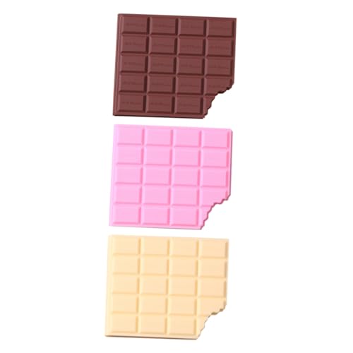 AUTSUPPL 3 Stück Schokoladenförmiger Schreibblock, Kreativer Notizblock Und Taschennotizblock, Lustiges Briefpapier, Einzigartiger Notizblock, Neuheit, Bürobedarf Für Kinder, Studenten von AUTSUPPL
