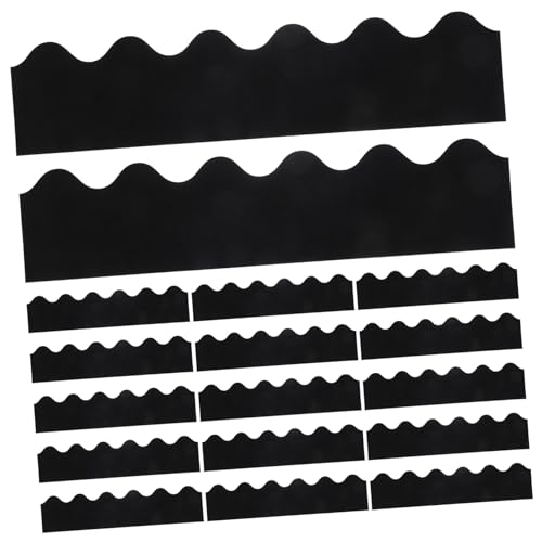 AUTSUPPL 30 Blatt Selbstklebende Schwarze Wellenförmige Bordüren Aufkleber Für Tafel Pinnwand Deko DIY Klassenzimmer Büro Fenster Dekoration AUTSUPPL 30 Blatt Selbstklebende Schwarze Wellenförmige Bordüren Aufkleber Für Tafel Pinnwand Deko DIY Klassenzimmer Büro Fenster Dekoration von AUTSUPPL
