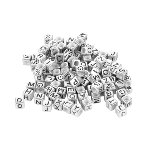 AUTSUPPL 300 Stück Acryl Buchstabenperlen Quadratisch DIY Bastelperlen für Armband und Halskette Kreative Perlen zum Auffädeln Schmuckherstellung Zubehör AUTSUPPL 300 Stück Acryl Buchstabenperlen Quadratisch DIY Bastelperlen für Armband und Halskette Kreative Perlen zum Auffädeln Schmuckherstellung Zubehör von AUTSUPPL