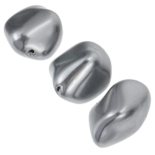 AUTSUPPL 3Stücke Barock Perlen Schmuck DIY Bastelmaterialien Unregelmäßige Graue Perlen für Ohrringe und Schmuckherstellung Hochwertiges Zubehör von AUTSUPPL