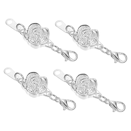 AUTSUPPL 4 STÜCKE Teiliges Schmuckverlängerungsset für Halskette und Armband DIY Schmuckwerkzeug Silberne Kettenverlängerung für Kreative Bastelprojekte und Schmuckherstellung AUTSUPPL 4 STÜCKE Teiliges Schmuckverlängerungsset für Halskette und Armband DIY Schmuckwerkzeug Silberne Kettenverlängerung für Kreative Bastelprojekte und Schmuckherstellung von AUTSUPPL