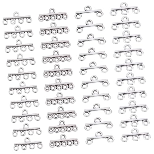 AUTSUPPL 40 Stück Teiliges DIY Schmuckverschluss aus Langlebigem Material für Halsketten und Armbänder Sichere Verschlüsse in Antik Silberner Optik Vielseitig für Schmuckherstellung und AUTSUPPL 40 Stück Teiliges DIY Schmuckverschluss aus Langlebigem Material für Halsketten und Armbänder Sichere Verschlüsse in Antik Silberner Optik Vielseitig für Schmuckherstellung und von AUTSUPPL