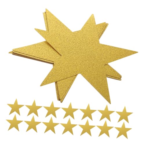 AUTSUPPL 48 Stück Teiliges Doppelseitiges Glitzerpapier Stern-ausschnitte für Klassenzimmerdekoration Vielseitige Bastelsterne zum Malen Schreiben und Pinnwandgestaltung Kreative AUTSUPPL 48 Stück Teiliges Doppelseitiges Glitzerpapier Stern-ausschnitte für Klassenzimmerdekoration Vielseitige Bastelsterne zum Malen Schreiben und Pinnwandgestaltung Kreative von AUTSUPPL