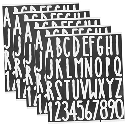 AUTSUPPL Zahlenaufkleber Für Briefkästen Pvc-aufkleber 5 Bögen Zum Aufkleben Von Buchstaben Für Außenbriefkästen Alphabet-buchstabenaufkleber von AUTSUPPL
