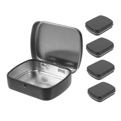 AUTSUPPL 5 Stück Kleine Rechteckige Metall dosen mit Scharnierdeckel Schwarz Tragbare Aufbewahrungsbox für Schmuck Perlen Nagelkunst und Bastelbedarf Sicher Verschließbar Vielseitig AUTSUPPL 5 Stück Kleine Rechteckige Metall dosen mit Scharnierdeckel Schwarz Tragbare Aufbewahrungsbox für Schmuck Perlen Nagelkunst und Bastelbedarf Sicher Verschließbar Vielseitig von AUTSUPPL