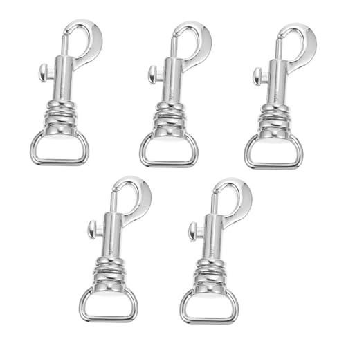 AUTSUPPL 5 Stück Metall hakenverschluss aus Zinklegierung Strapazierfähige Taschenverbinder für DIY Projekte Geeignet für Handtaschen Riemen Koffer und Ledertaschen Silberfarben AUTSUPPL 5 Stück Metall hakenverschluss aus Zinklegierung Strapazierfähige Taschenverbinder für DIY Projekte Geeignet für Handtaschen Riemen Koffer und Ledertaschen Silberfarben von AUTSUPPL