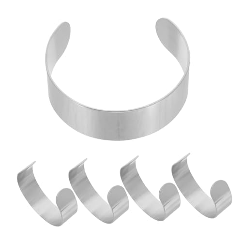 AUTSUPPL 5 Stück Teiliges Edelstahl Armreif zum Selbermachen Metall Armbandrohlinge Dehnbar Druckfrei Formstabil für DIY Schmuckherstellung und Personalisierte Armreifen für Frauen AUTSUPPL 5 Stück Teiliges Edelstahl Armreif zum Selbermachen Metall Armbandrohlinge Dehnbar Druckfrei Formstabil für DIY Schmuckherstellung und Personalisierte Armreifen für Frauen von AUTSUPPL