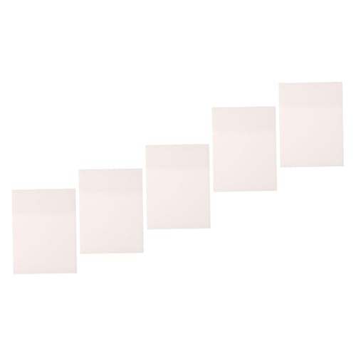 AUTSUPPL 5 Stück Transparente Wasserdichte Memo Pads Selbstklebende Notizzettel Leichte Portable Schreibzettel für Schule Büro und Zuhause Sichere Kreative Haftnotizen für Praktische von AUTSUPPL