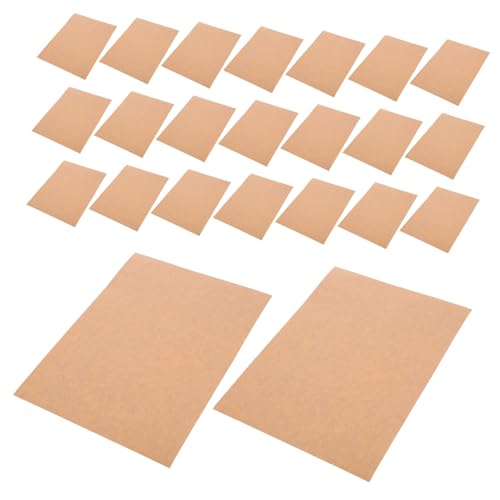 AUTSUPPL 50 Blatt Selbstklebende Kraftpapier Etiketten zum Bedrucken und Beschriften Haftstarke Lichtechte Aufkleber für Versand Lager und Büro Einfache Handhabung Minimalistisches Design von AUTSUPPL