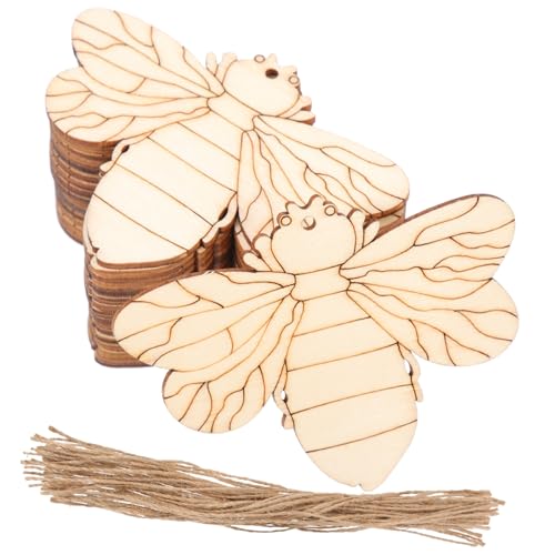 AUTSUPPL 50 Sätze Teiliges Bienen Naturbelassenem Holz Leichte DIY holzscheiben zum Bemalen und Basteln Blanko Holzausschnitte Malspielzeug Kreative Handwerksdekoration AUTSUPPL 50 Sätze Teiliges Bienen Naturbelassenem Holz Leichte DIY holzscheiben zum Bemalen und Basteln Blanko Holzausschnitte Malspielzeug Kreative Handwerksdekoration von AUTSUPPL