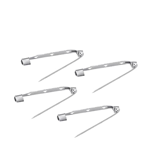 AUTSUPPL Sicherheitsbrosche Silberfarben 4 cm Anstecknadel Aus Metalllegierung Verschluss Für Schmuckherstellung Basteln 50 Stück AUTSUPPL Sicherheitsbrosche Silberfarben 4 cm Anstecknadel Aus Metalllegierung Verschluss Für Schmuckherstellung Basteln 50 Stück von AUTSUPPL