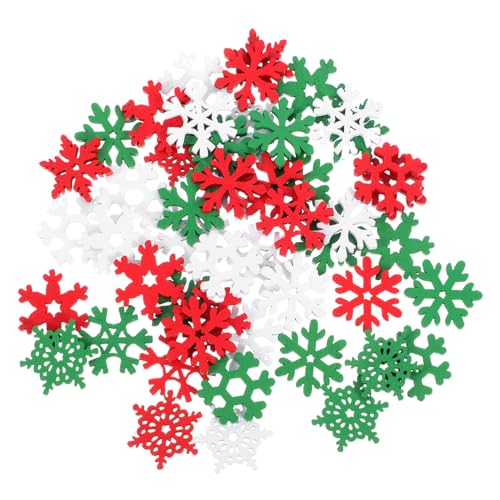 AUTSUPPL 50 Stück Holz-schneeflocken-ornamente, 20 Mm, Holz-hängeausschnitt, Verzierung Für Rustikale Weihnachtsbaumdekoration, Diy-bastelarbeiten, Etiketten, Rot, Grün, Weiß AUTSUPPL 50 Stück Holz-schneeflocken-ornamente, 20 Mm, Holz-hängeausschnitt, Verzierung Für Rustikale Weihnachtsbaumdekoration, Diy-bastelarbeiten, Etiketten, Rot, Grün, Weiß von AUTSUPPL