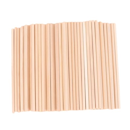 AUTSUPPL 50 Stück Holzstäbe Rund Naturbelassen Glatt DIY Bastelstäbe Holzstiele Modellbau Handwerk Eltern Projekt Zubehör AUTSUPPL 50 Stück Holzstäbe Rund Naturbelassen Glatt DIY Bastelstäbe Holzstiele Modellbau Handwerk Eltern Projekt Zubehör von AUTSUPPL