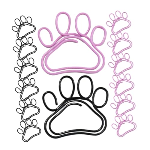 AUTSUPPL 50 Stück Katzenkrallen Büroklammern aus Robustem Metall Dekorative Praktische Clips für Fotos Dokumente Karten Süßes Zweifarbiges Design in Schwarz für Büro und Zuhause AUTSUPPL 50 Stück Katzenkrallen Büroklammern aus Robustem Metall Dekorative Praktische Clips für Fotos Dokumente Karten Süßes Zweifarbiges Design in Schwarz für Büro und Zuhause von AUTSUPPL