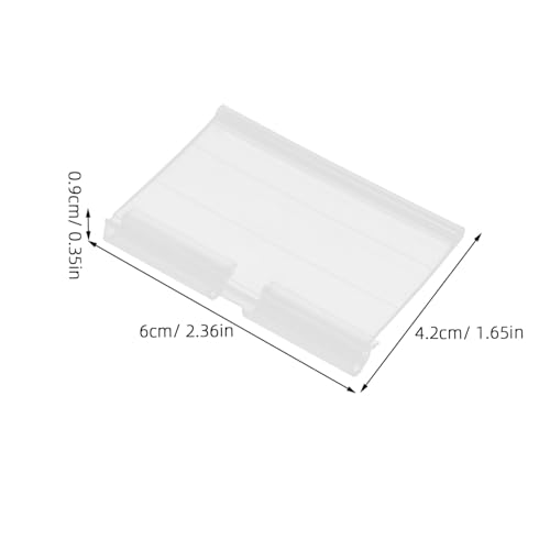 AUTSUPPL 50 Stück Preisschildhalter aus Robustem Kunststoff Transparente Regal etikettenhalter mit Clipfunktion für Supermarkt Büro und Ladenauszeichnung Einfache Handhabung und AUTSUPPL 50 Stück Preisschildhalter aus Robustem Kunststoff Transparente Regal etikettenhalter mit Clipfunktion für Supermarkt Büro und Ladenauszeichnung Einfache Handhabung und von AUTSUPPL