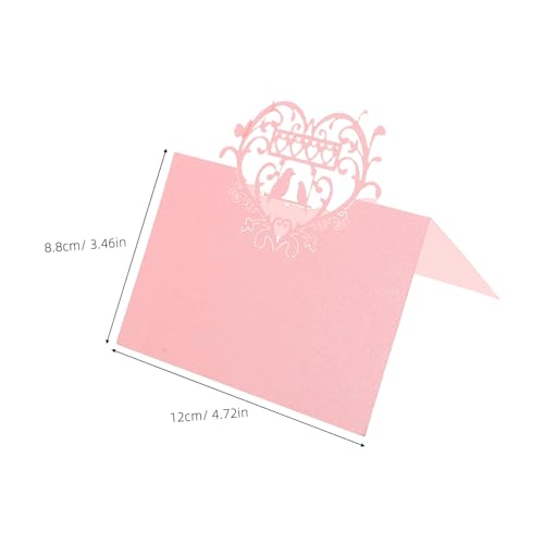AUTSUPPL 50 Stück Romantische Love Bird Tischkarten mit Herz-motiv Gefaltete Platzkarten für Hochzeiten Verlobungen und Festliche Empfangsdekoration Elegante Sitzkarten für Besondere AUTSUPPL 50 Stück Romantische Love Bird Tischkarten mit Herz-motiv Gefaltete Platzkarten für Hochzeiten Verlobungen und Festliche Empfangsdekoration Elegante Sitzkarten für Besondere von AUTSUPPL