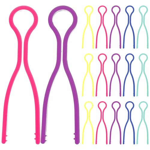 AUTSUPPL 50 Stück Teiliges Bobbin Clips Bunte Spulenklammern Nähklammern Fadenfixierer Kompakt für Nähfaden Garnrollen organisation für Nähen und Quilten Anfänger Zubehör von AUTSUPPL