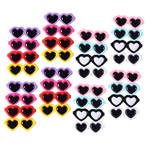 AUTSUPPL 50 Stück Teiliges Sonnenbrillen Charms aus Resin Bunte Haarclip Bastelmaterialien für Haarschmuck Handyhüllen Kreative Dekorationen Handgefertigte Accessoires AUTSUPPL 50 Stück Teiliges Sonnenbrillen Charms aus Resin Bunte Haarclip Bastelmaterialien für Haarschmuck Handyhüllen Kreative Dekorationen Handgefertigte Accessoires von AUTSUPPL