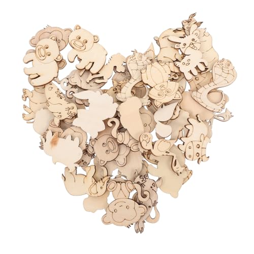 AUTSUPPL 50 Stück Unvollendete Holztiere Holzscheiben Tierform DIY Basteln Holzplättchen für Malerei Dekoration Rustikal Kreative Holzspäne für Handwerk und Verzierung AUTSUPPL 50 Stück Unvollendete Holztiere Holzscheiben Tierform DIY Basteln Holzplättchen für Malerei Dekoration Rustikal Kreative Holzspäne für Handwerk und Verzierung von AUTSUPPL