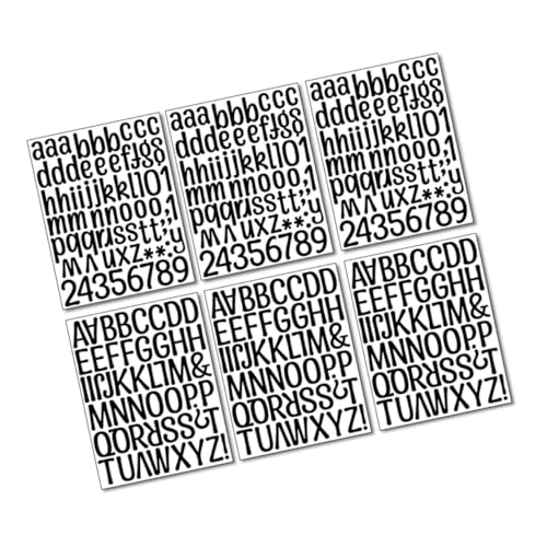 AUTSUPPL 6 Blätter Selbstklebende Buchstaben Zahlenaufkleber Vinyl Wandsticker für DIY Dekoration Kinderzimmer Schlafzimmer Klassenzimmer Vielseitig Einsetzbar Langlebig und Reißfest AUTSUPPL 6 Blätter Selbstklebende Buchstaben Zahlenaufkleber Vinyl Wandsticker für DIY Dekoration Kinderzimmer Schlafzimmer Klassenzimmer Vielseitig Einsetzbar Langlebig und Reißfest von AUTSUPPL