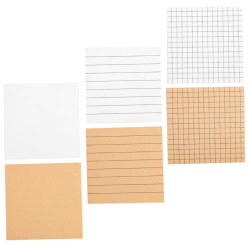 AUTSUPPL 6 Stück Teiliges Selbstklebender Memo Pads in Weiß und Kraftpapier Abreißbare Notizzettel mit Kariert Linierten und Blanko Haftend für Büro und Schule Praktische Haftnotizen AUTSUPPL 6 Stück Teiliges Selbstklebender Memo Pads in Weiß und Kraftpapier Abreißbare Notizzettel mit Kariert Linierten und Blanko Haftend für Büro und Schule Praktische Haftnotizen von AUTSUPPL