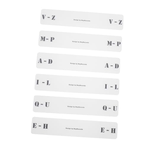 AUTSUPPL 6 Stück Transparente Acryl Schallplatten Trennkarten Horizontal für Vinyl Organizer Langlebige Sortierkarten A Z Praktisches Zubehör zur Schnellen Schallplatten CD Aufbewahrung AUTSUPPL 6 Stück Transparente Acryl Schallplatten Trennkarten Horizontal für Vinyl Organizer Langlebige Sortierkarten A Z Praktisches Zubehör zur Schnellen Schallplatten CD Aufbewahrung von AUTSUPPL