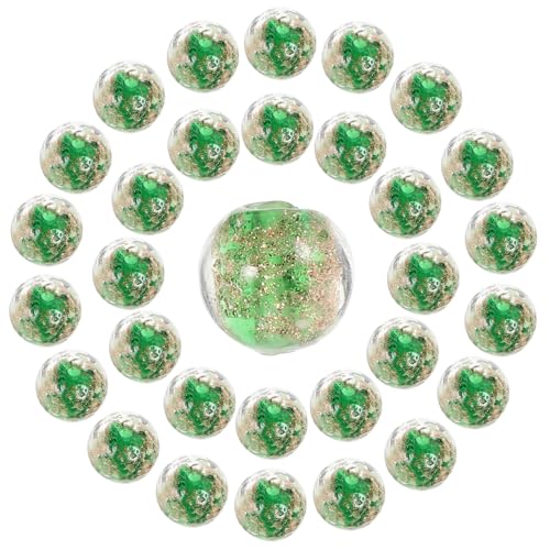 AUTSUPPL 60 Stück Luminous Glasperlen Kleine Runde Glasperlen Grün DIY Schmuck Bastelperlen für Armbänder Halsketten Handgemachte Accessoires von AUTSUPPL