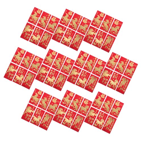AUTSUPPL 60 Stück Rote Geldumschläge Jahr Des Pferdes Traditionelle Chinesische Lucky Money Umschläge mit Glatter Textur für Frühlingsfest Hochzeit Geburtstag Kreative Hongbao AUTSUPPL 60 Stück Rote Geldumschläge Jahr Des Pferdes Traditionelle Chinesische Lucky Money Umschläge mit Glatter Textur für Frühlingsfest Hochzeit Geburtstag Kreative Hongbao von AUTSUPPL