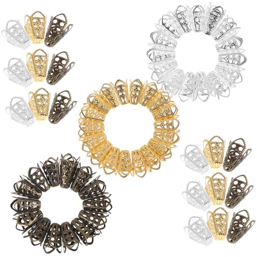 AUTSUPPL 60 Stück Teiliges Metall Perlenkappen Blumenform DIY Schmuckzubehör Stabile Verschleißfeste Endkappen für Armbänder Halsketten Ohrringe für Kreative Bastelarbeiten AUTSUPPL 60 Stück Teiliges Metall Perlenkappen Blumenform DIY Schmuckzubehör Stabile Verschleißfeste Endkappen für Armbänder Halsketten Ohrringe für Kreative Bastelarbeiten von AUTSUPPL