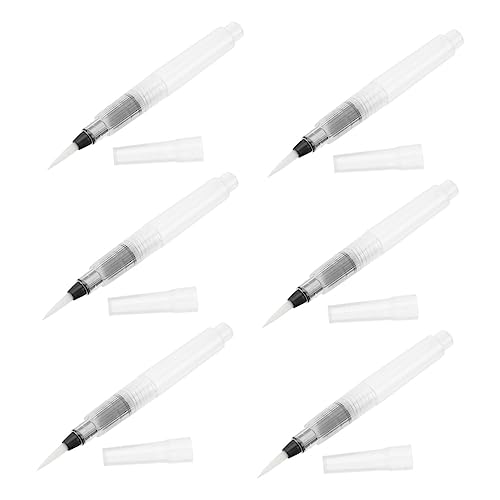 AUTSUPPL 6stücke Wasserfarben Pinsel Mit Tank Wasserfarben Malpinsel Für Wasserlösliche Stifte Aquarellfarben Und Gouache Spitz Für Künstler Und Schüler AUTSUPPL 6stücke Wasserfarben Pinsel Mit Tank Wasserfarben Malpinsel Für Wasserlösliche Stifte Aquarellfarben Und Gouache Spitz Für Künstler Und Schüler von AUTSUPPL